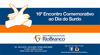 CES Rio Branco - Dia do Surdo 2015